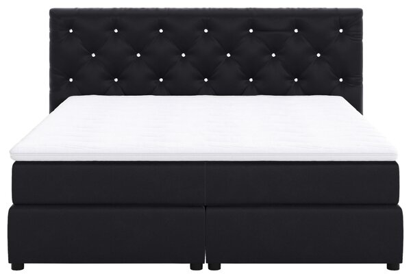 POSTEL BOXSPRING, 140/200 cm, černá MID.YOU - Jednolůžkové postele, Online Only