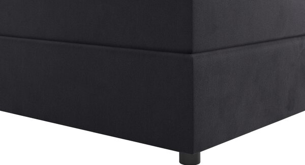 POSTEL BOXSPRING, 140/200 cm, černá MID.YOU - Jednolůžkové postele, Online Only