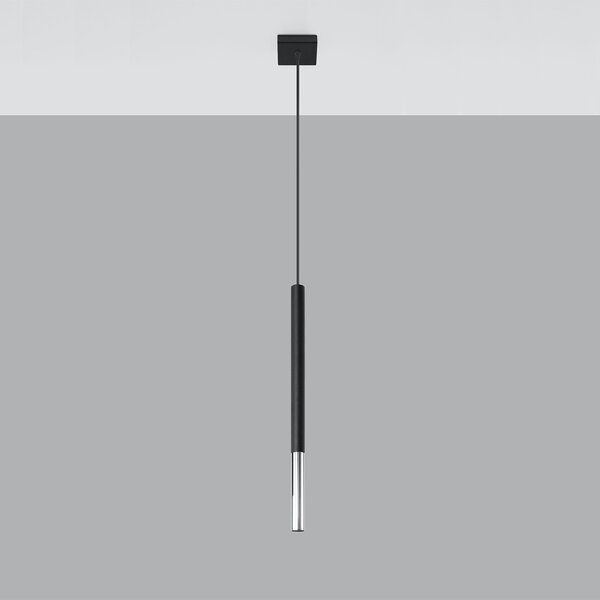 Sollux Lighting Závěsné svítidlo MOZAICA 1 černá/chromová