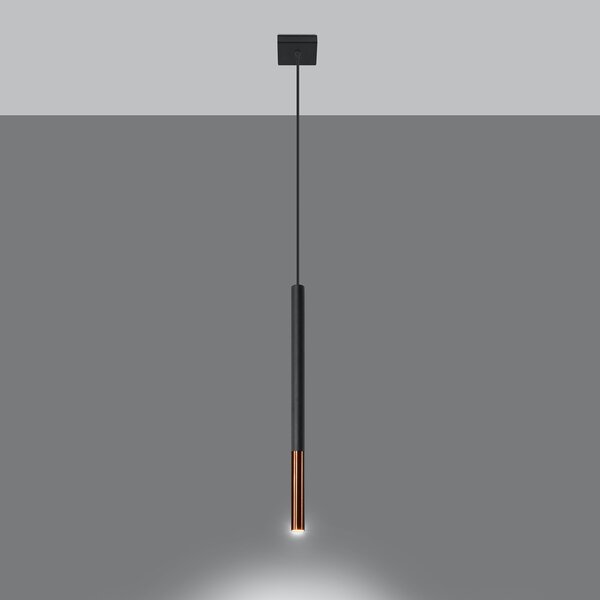 Sollux Lighting Závěsné svítidlo MOZAICA 1 černá/měď
