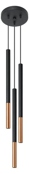 Sollux Lighting Závěsné svítidlo MOZAICA 3P černá/měď