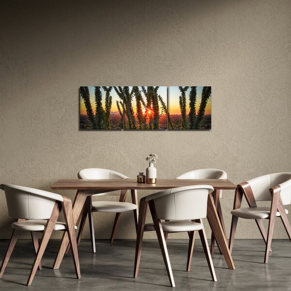 Obraz - Rostliny (s hodinami) (90x30 cm)