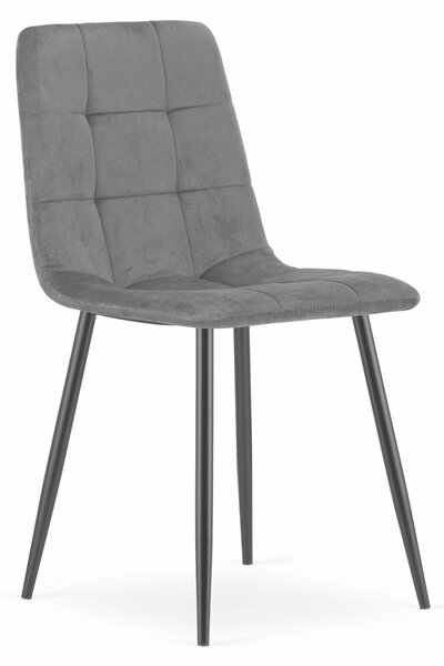 Židle Valora KARA tmavě šedá x1 - Jednoduchá šedá židle pro elegantní interiéry