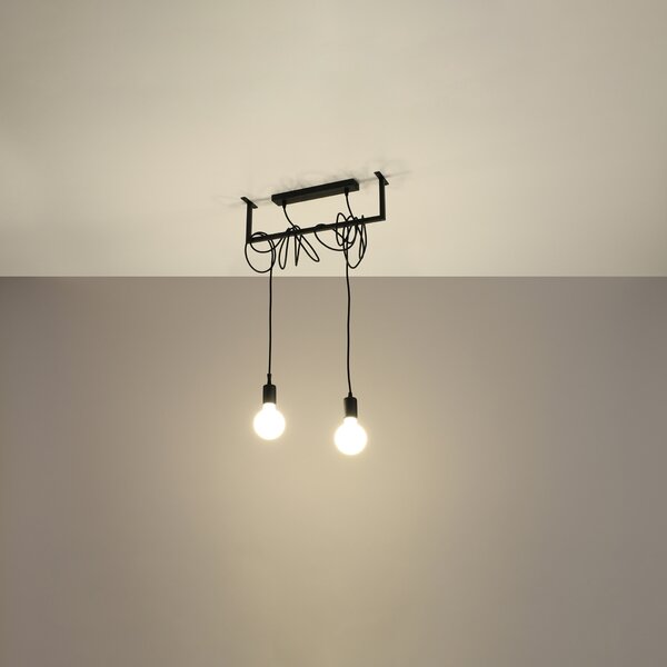 Sollux Lighting Lustr SALAMANCA 2 černý