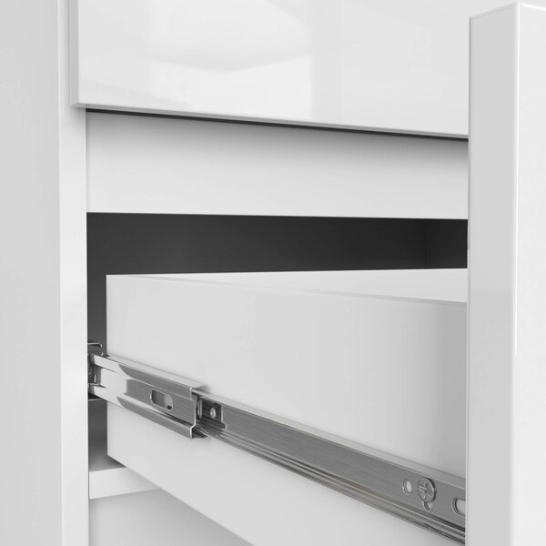 Ak furniture Komoda Liv 60 cm bílá lesklá