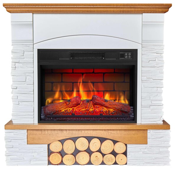 Elektrický krb ArtiFlame Roxwell AF23BS s topným výkonem 1800 W, realistickým efektem plamene, LED osvětlením, dálkovým ovládáním, časovačem, černá barva