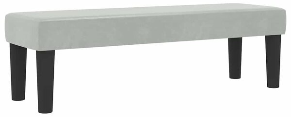 Postel s boxspringem s čelo Světle šedá 200 x 180 cm samet 3344528