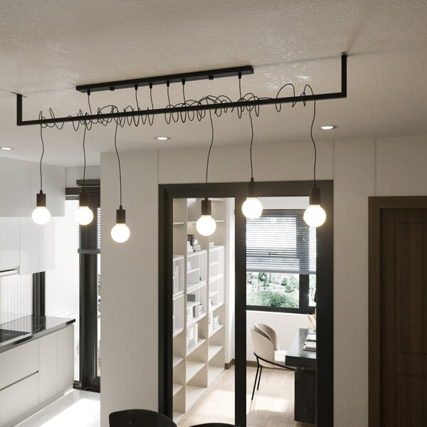 Sollux Lighting Lustr SALAMANCA 4 černý