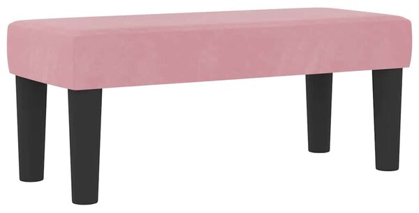 Postel s boxspringem s čelo Růžová 200 x 80 cm samet 3344545