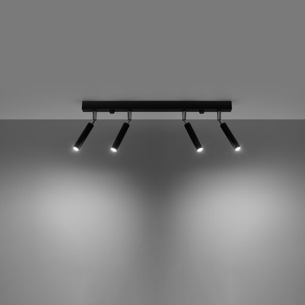 Sollux Lighting Stropní svítidlo EYETECH 4 černé