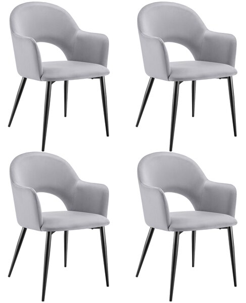 Tectake® Sachel křeslo v sametovém vzhledu, čalouněné 57 x 61,5 x 87,5 cm