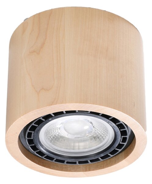 Sollux Lighting Plafond BASIC 1 přírodní dřevo