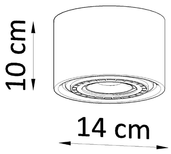 Sollux Lighting Plafond BASIC 1 přírodní dřevo