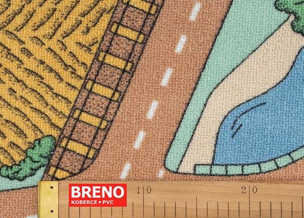 Breno Kusový koberec RAILROADS 32 - silnice, 95x133 cm, Vícebarevné