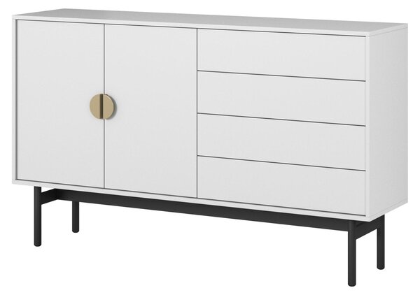 Selsey Stoon II – Komoda, 2 dveře, bílá, 154 cm