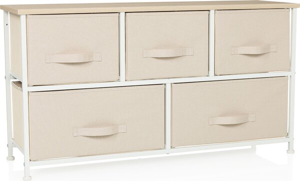 Hjh LIVING Komoda s 5 zásuvkami FOLDAR Příborník 55,0 x 100,0 x 30,0 cm