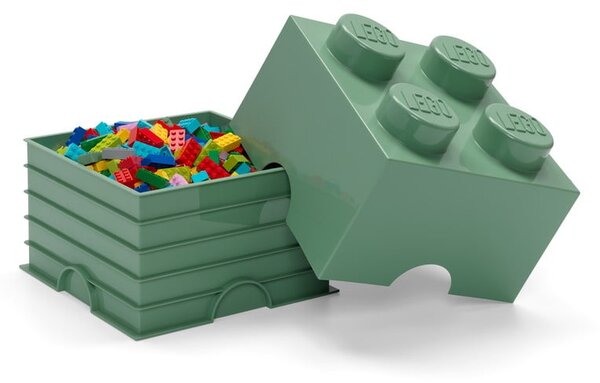 Zelený úložný box čtverec LEGO®