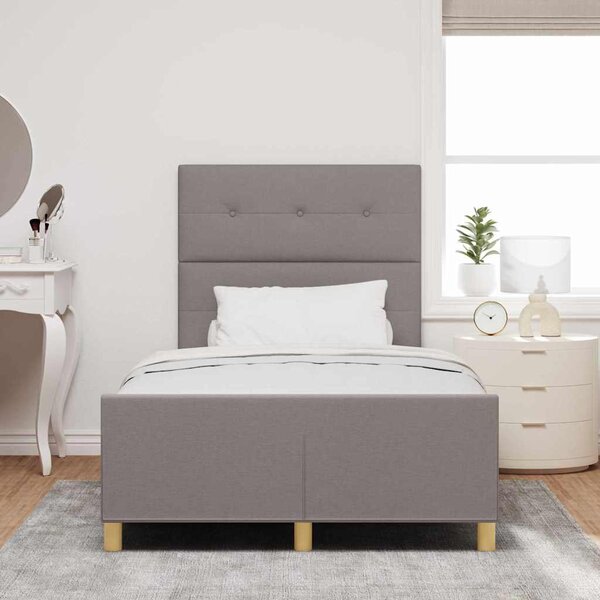 Rám postele s čelo Taupe 120 x 190 cm textil 3344715