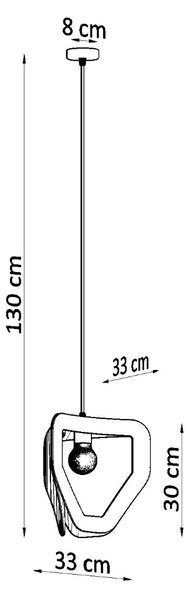 Sollux Lighting Závěsná lampa TRES černá