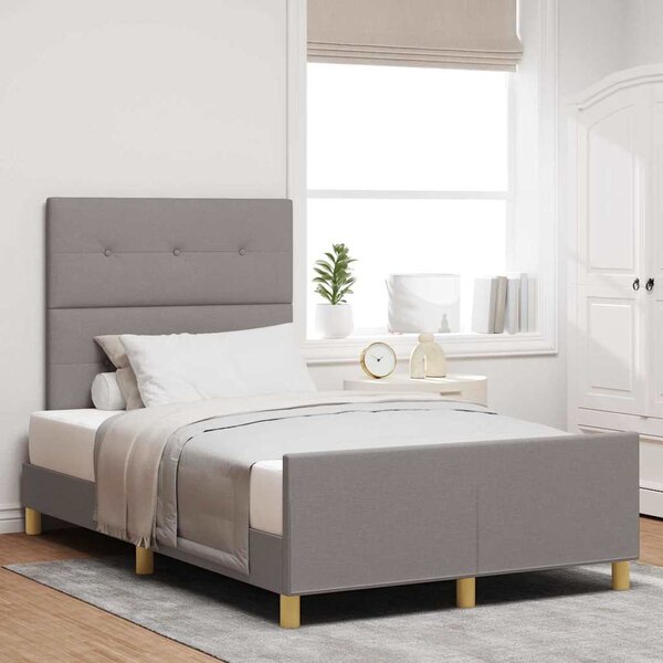 Rám postele s čelo Taupe 120 x 190 cm textil 3344715