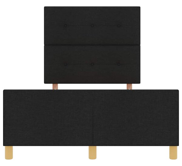 Rám postele s čelo Černá 120 x 200 cm textil 3344720