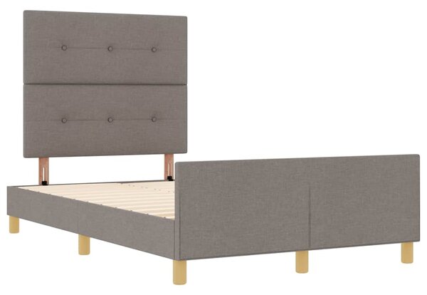 Rám postele s čelo Taupe 120 x 190 cm textil 3344715