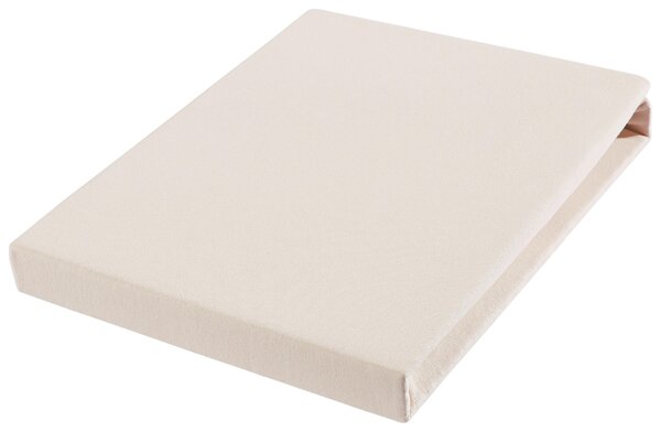 ELASTICKÉ PROSTĚRADLO, žerzej, krémová, 90-100/200-220 cm Novel - Prostěradla, Online Only