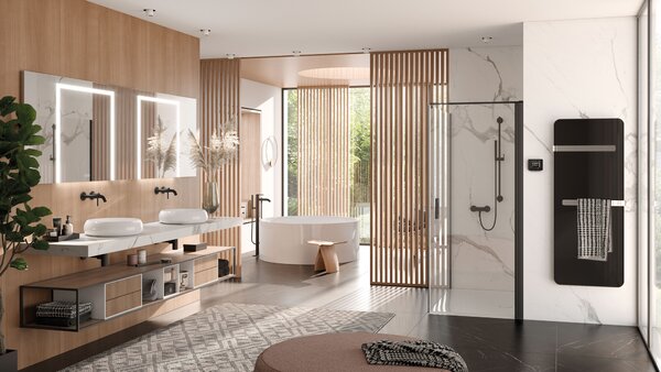 Kludi Bozz vanová baterie volně stojící černá 385903976