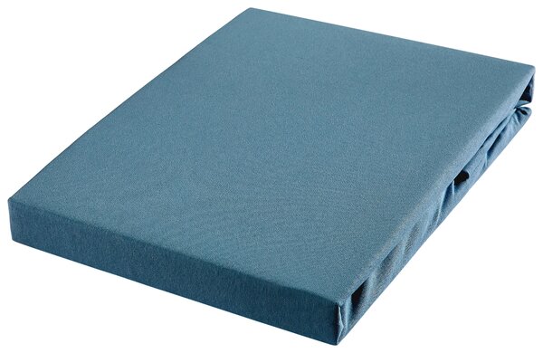 ELASTICKÉ PROSTĚRADLO, žerzej, petrolej, 90-100/200-220 cm Novel - Prostěradla, Online Only