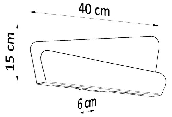 Sollux Lighting Nástěnné svítidlo BASCIA bílé