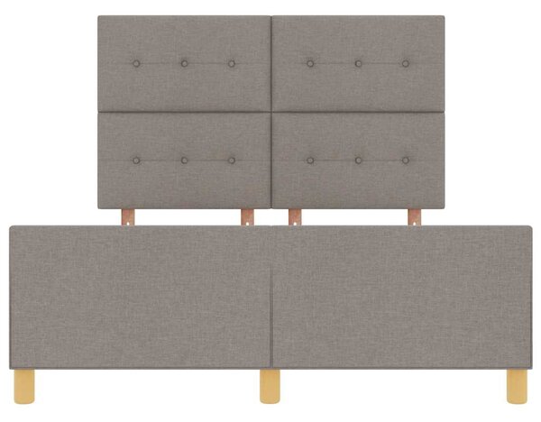 Rám postele s čelo Taupe 140 x 190 cm textil 3344729