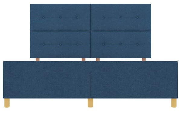 Rám postele s čelo Modrá 180 x 200 cm textil 3344752