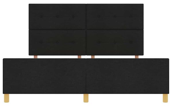 Rám postele s čelo Černá 180 x 200 cm textil 3344748