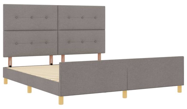 Rám postele s čelo Taupe 180 x 200 cm textil 3344750