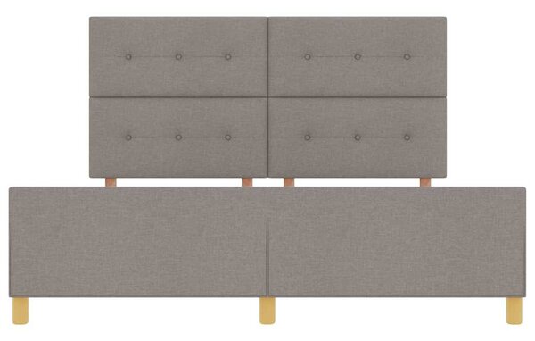 Rám postele s čelo Taupe 180 x 200 cm textil 3344750