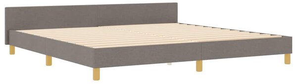 Rám postele s čelo Taupe 200 x 200 cm textil 3344757