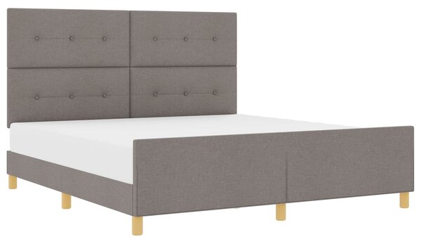 Rám postele s čelo Taupe 180 x 200 cm textil 3344750