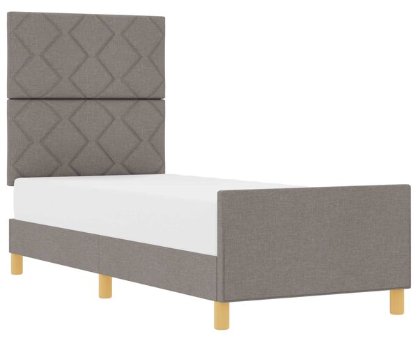 Rám postele s čelo Taupe 80 x 200 cm textil 3344764