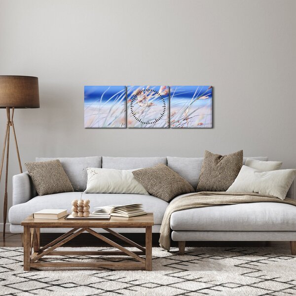 Obraz - Vánek (s hodinami) (90x30 cm)
