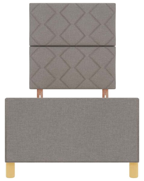 Rám postele s čelo Taupe 80 x 200 cm textil 3344764