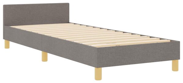 Rám postele s čelo Taupe 80 x 200 cm textil 3344764