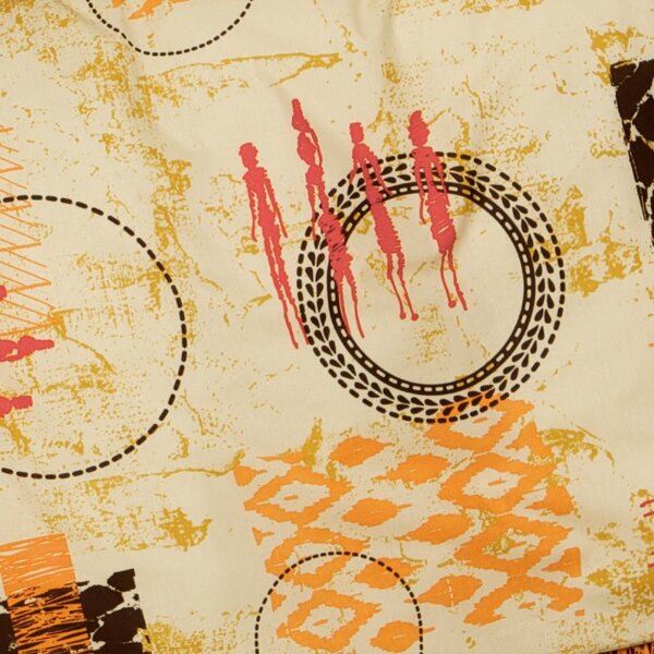 Povlečení KLASIK DESIGN kalahari žlutooranžová 140 x 200/70 x 90 cm