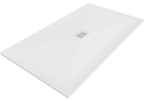 Mexen Hugo, obdélníková sprchová vanička SMC 150 x 100 cm, bílá, bílá krytka, 42101015-W