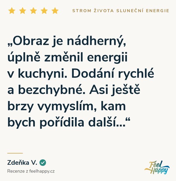 Obraz na plátně - Strom života Sluneční energie FeelHappy.cz Rozměr obrazu (Šířka x Výška): 210 x 70 cm