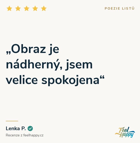 Obraz na plátně - Poezie listů FeelHappy.cz Rozměr obrazu (Šířka x Výška): 300 x 100 cm