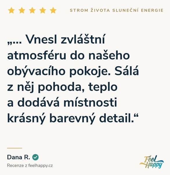 Obraz na plátně - Strom života Sluneční energie FeelHappy.cz Rozměr obrazu (Šířka x Výška): 210 x 70 cm