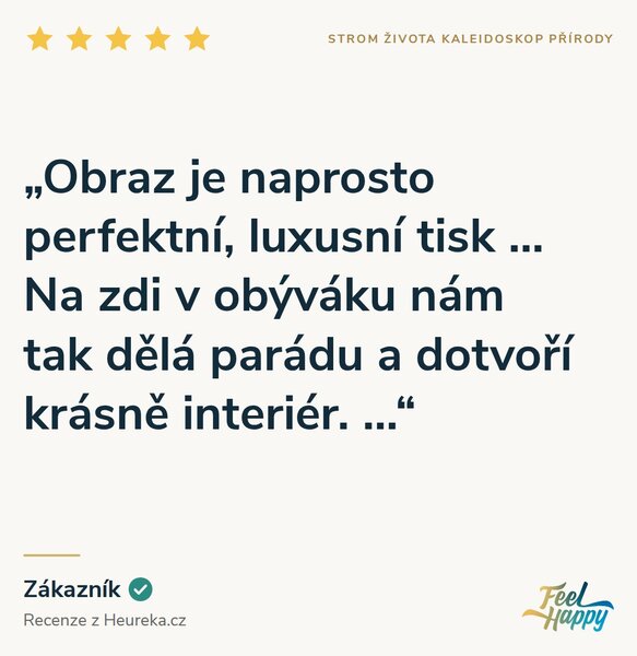 Obraz na plátně - Strom života Kaleidoskop přírody FeelHappy.cz Rozměr obrazu (Šířka x Výška): 120 x 80 cm