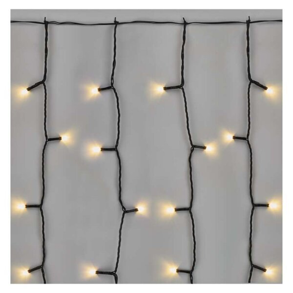 EMOS Standard LED spojovací vánoční řetěz – záclona, 1x2 m, venkovní, teplá bílá