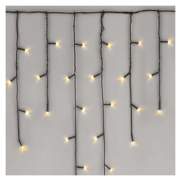 EMOS Standard LED spojovací vánoční řetěz – rampouchy, 2,5 m, venkovní, teplá bílá