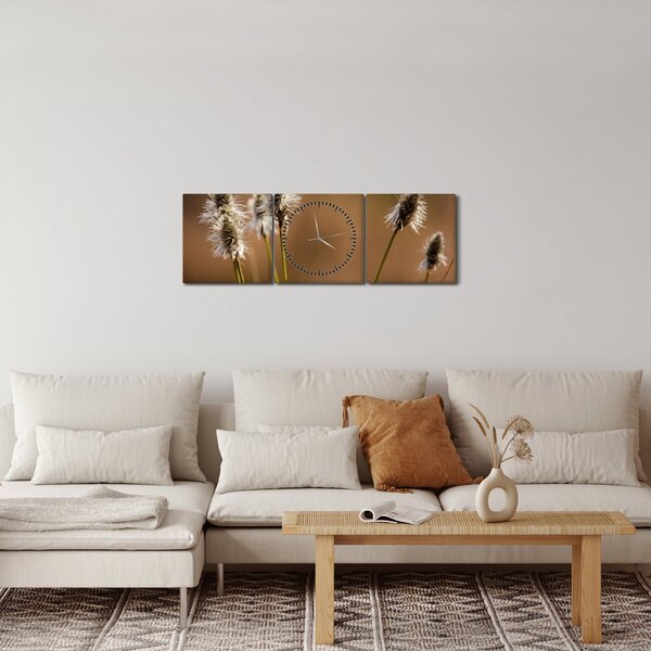 Obraz - Travina (s hodinami) (90x30 cm)
